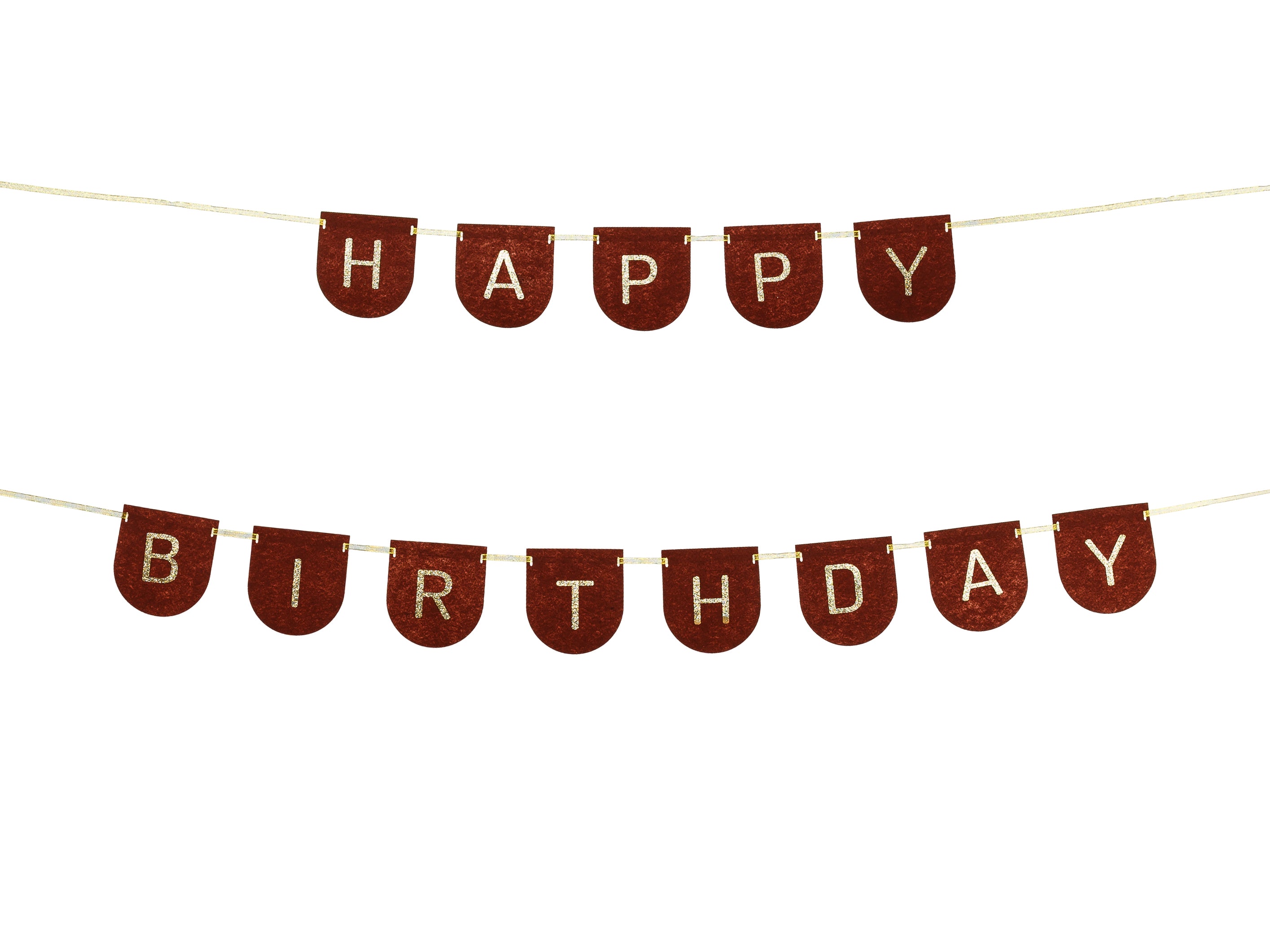 Happy Birthday Felt Banner - Teminis.lt