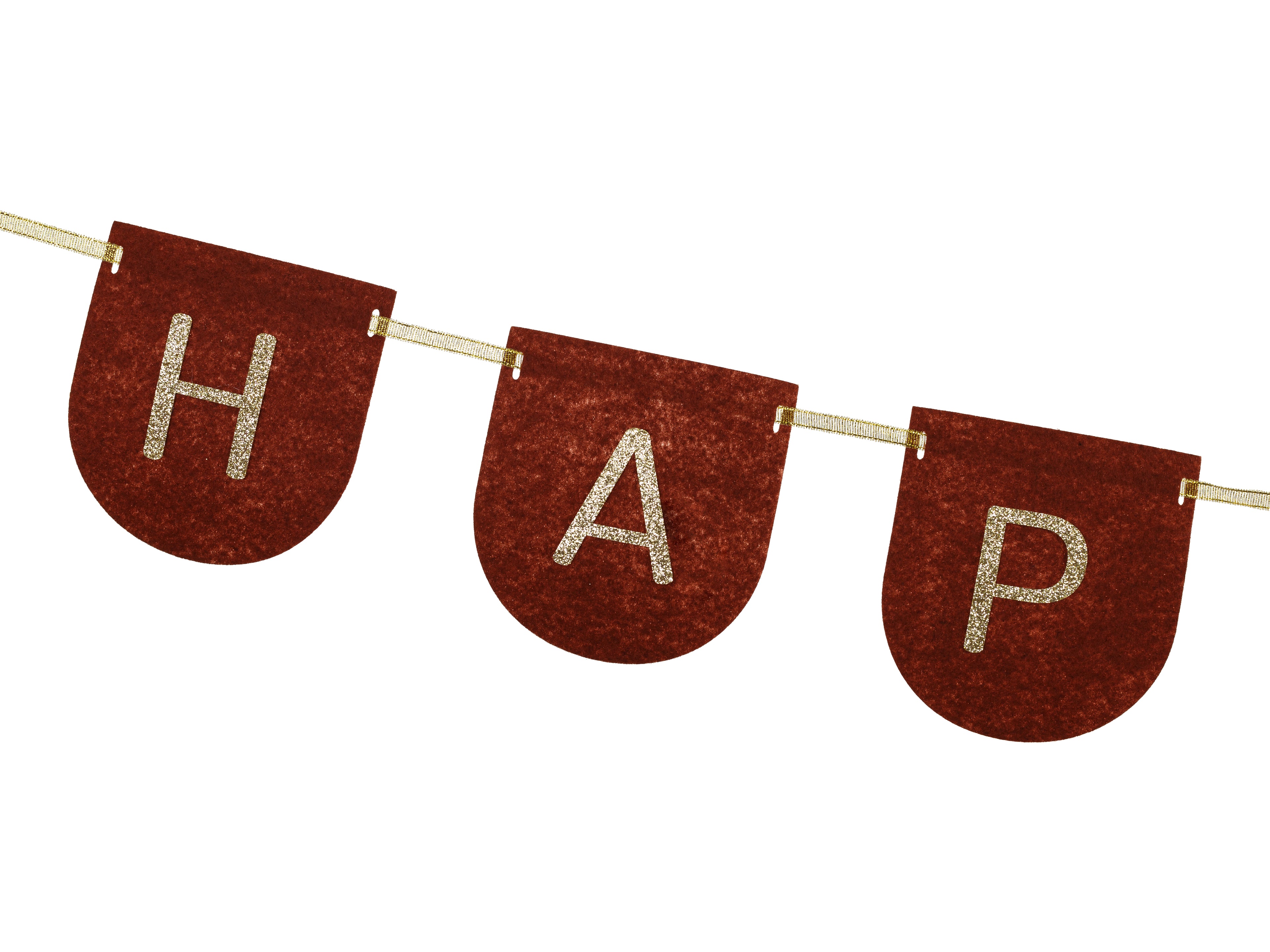 Happy Birthday Felt Banner - Teminis.lt