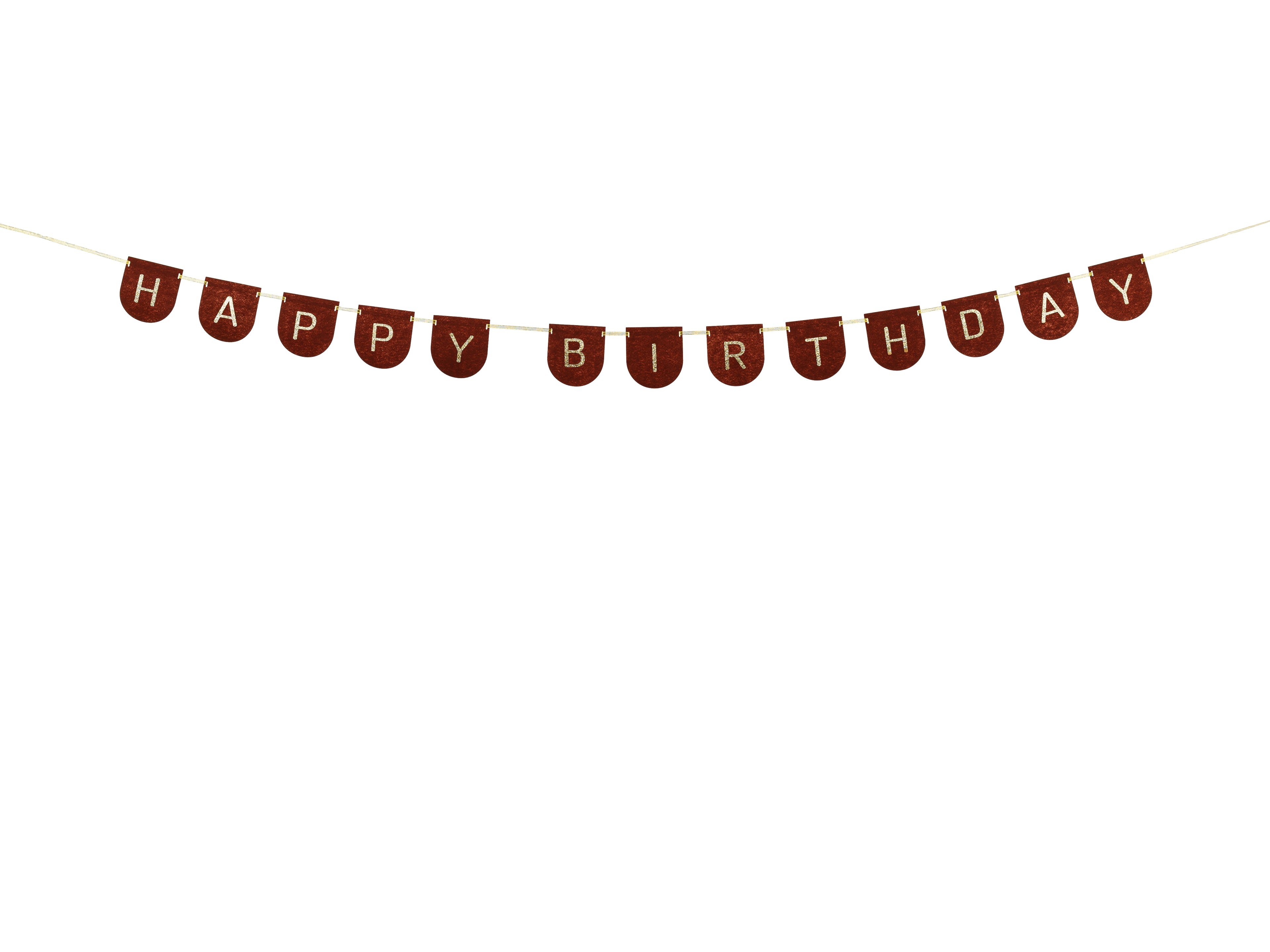 Happy Birthday Felt Banner - Teminis.lt
