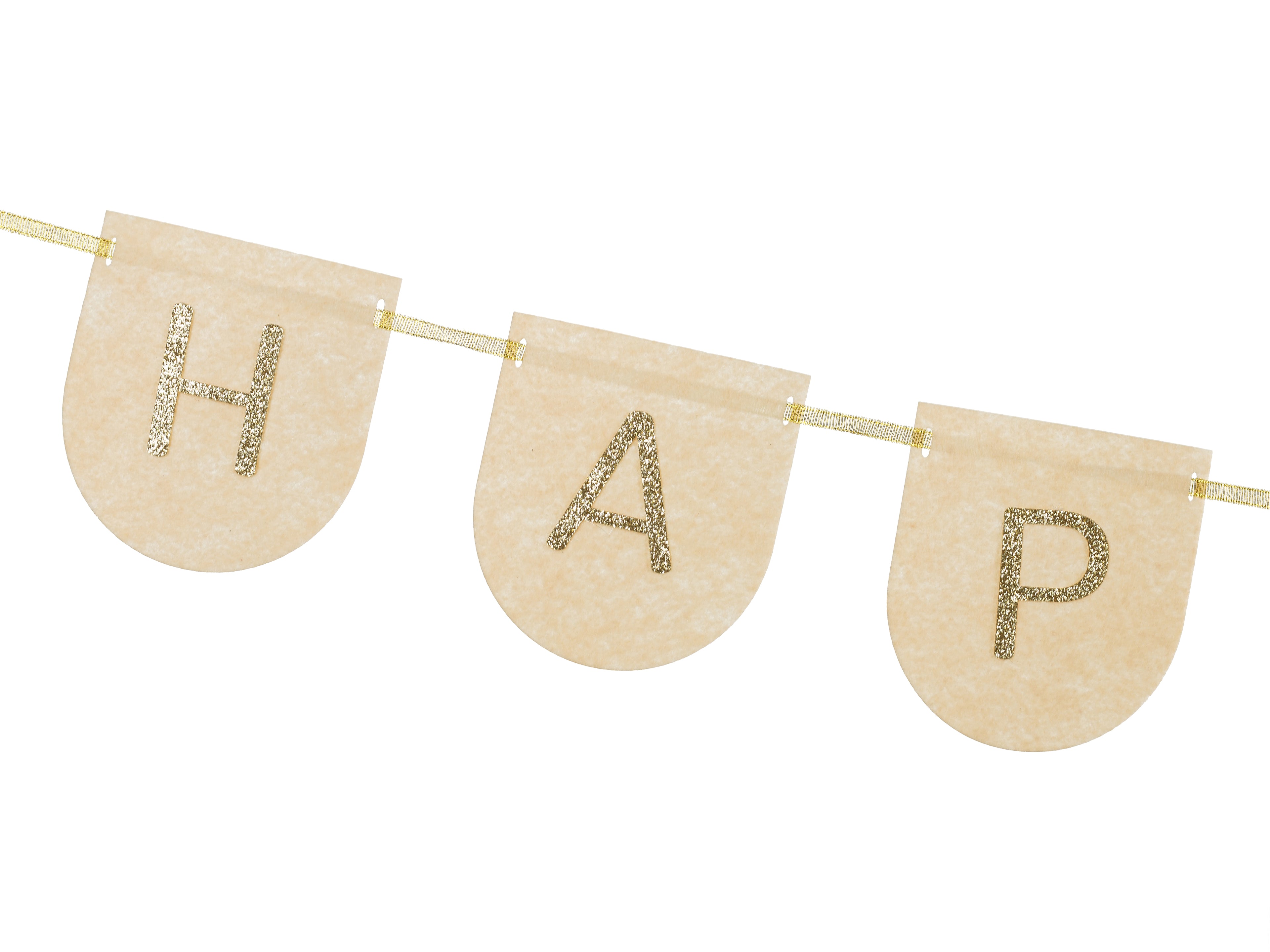 Happy Birthday Felt Banner - Teminis.lt