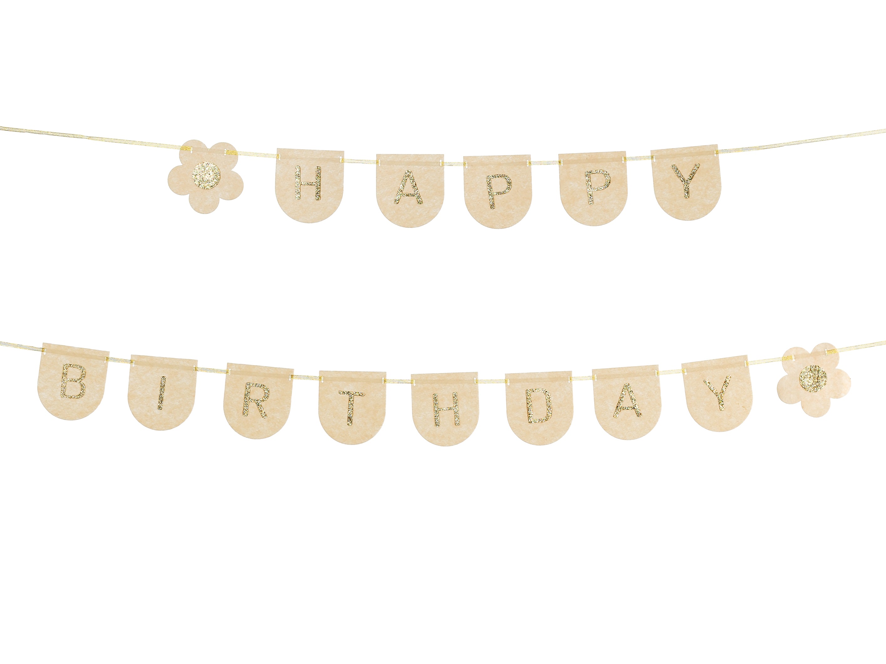 Happy Birthday Felt Banner - Teminis.lt