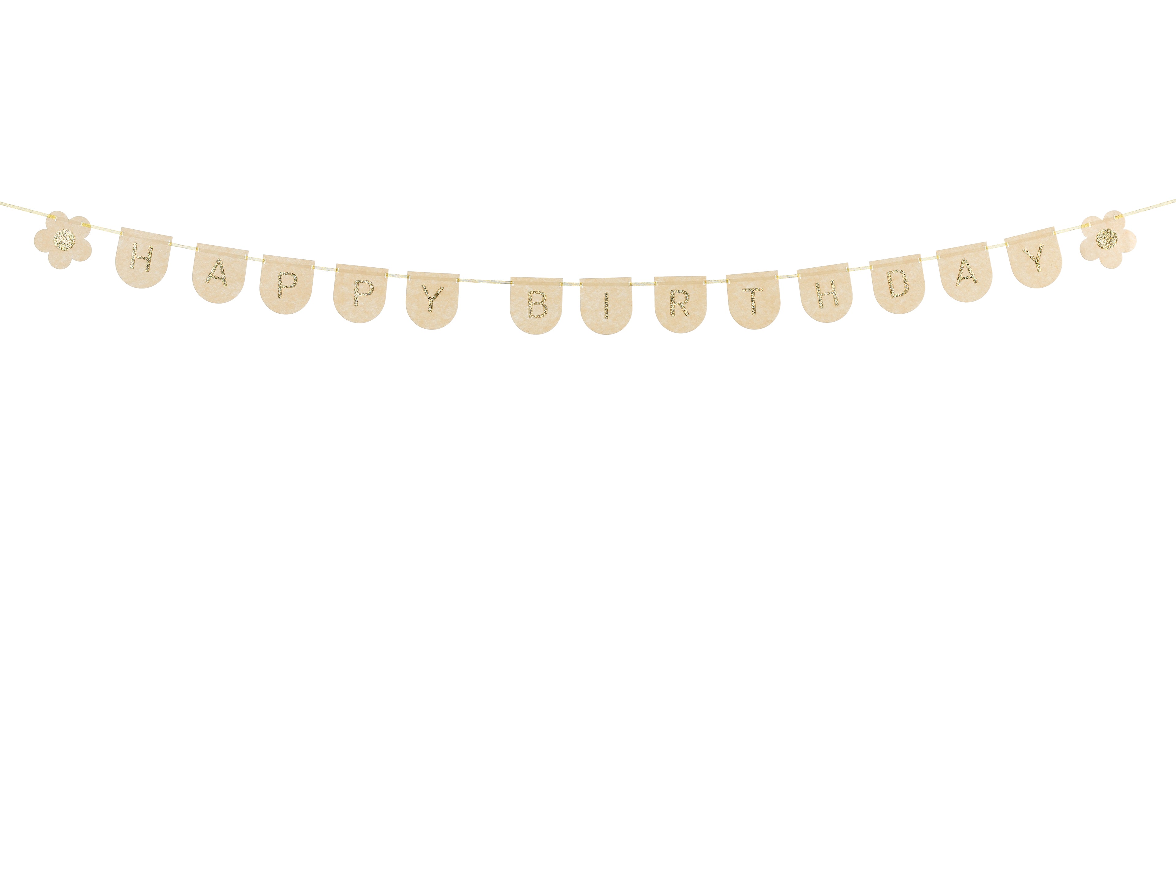 Happy Birthday Felt Banner - Teminis.lt