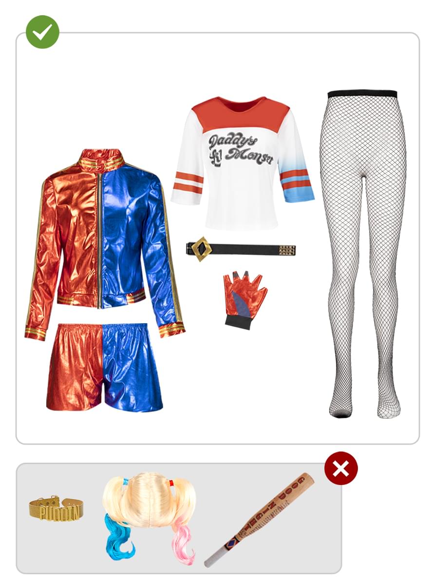 Harley Quinn Costume – Suicide Squad Outfit Teminis.lt