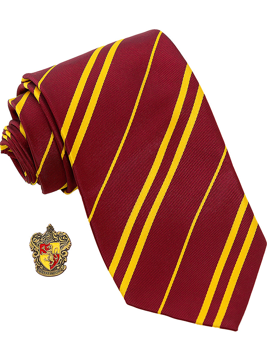 Harry Potter Gryffindor Tie with Pin Teminis.lt