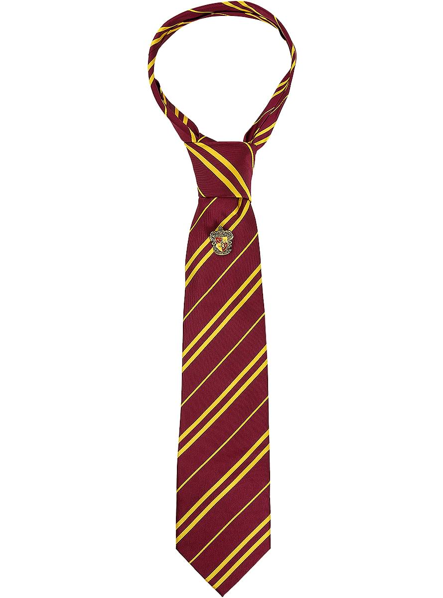 Harry Potter Gryffindor Tie with Pin Teminis.lt