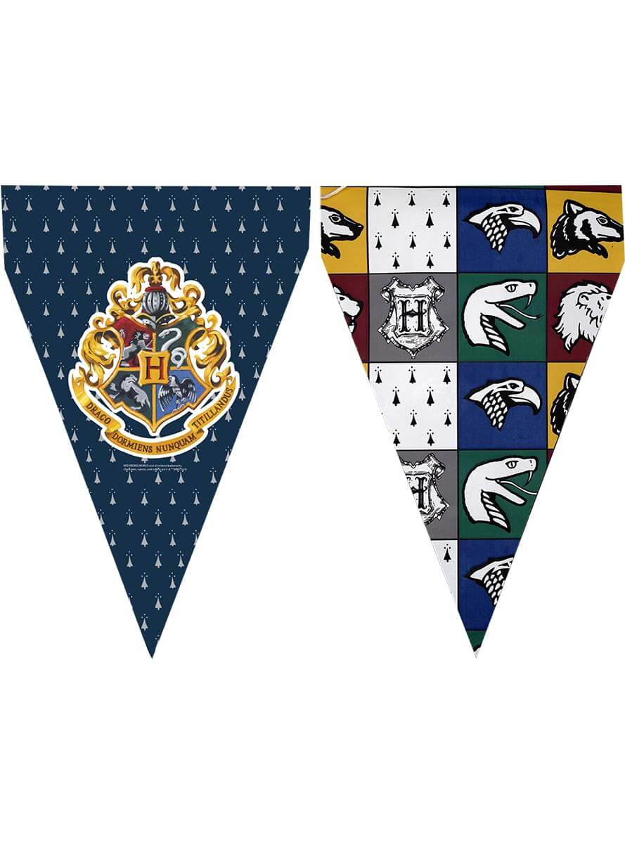 Hogwarts Houses Bunting Garland - Harry Potter Decor Teminis.lt