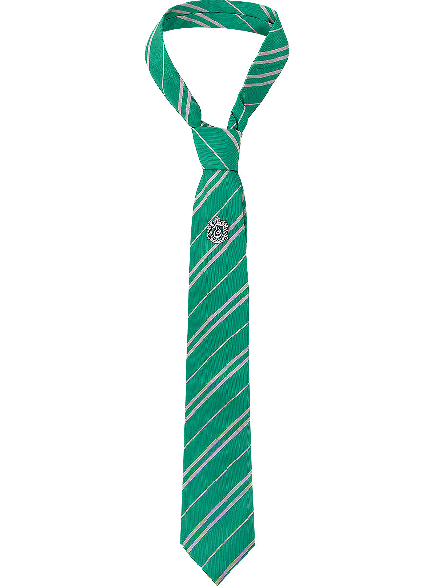 Slytherin Tie & Pin Set - Harry Potter Merchandise Teminis.lt
