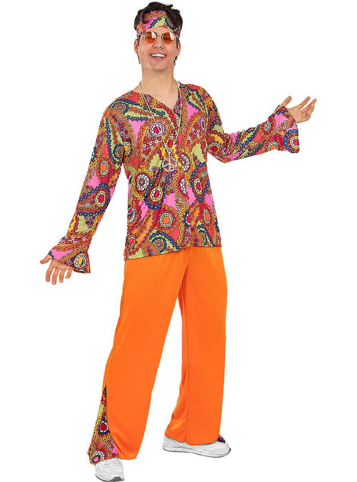 Hippie Costume Men - 70s Flower Power Outfit | Teminis.lt Teminis.lt