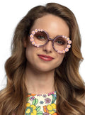 Hippie Glasses "Flower Power" - 60's Party Accessories Teminis.lt