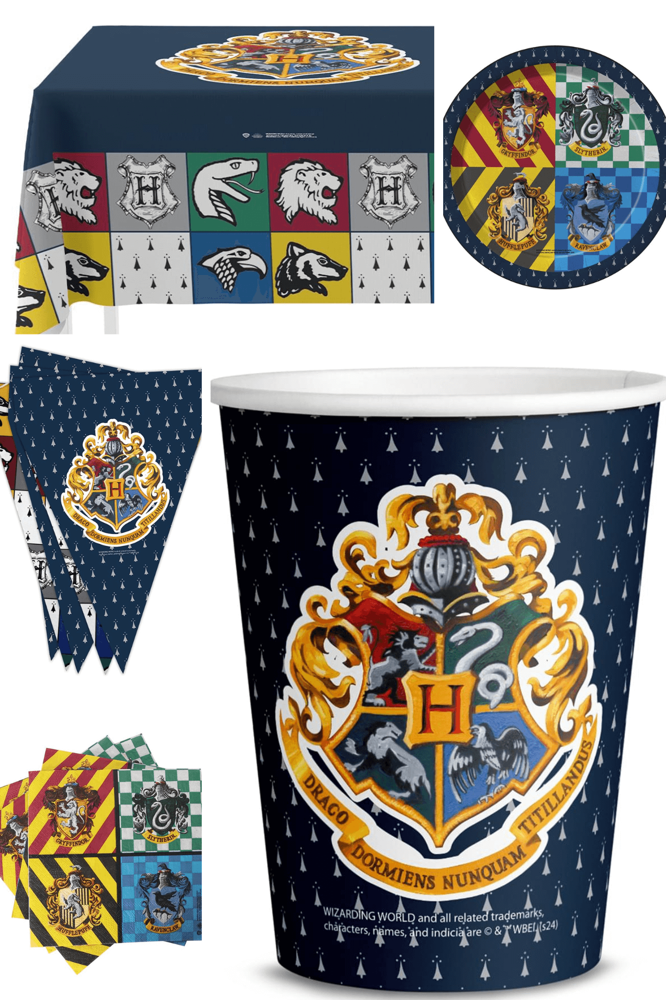 Hogwarts Houses Party Set: Ultimate Wizarding Decor Teminis.lt