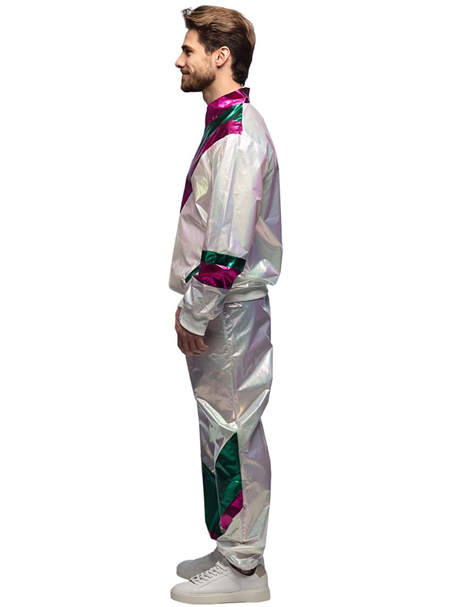 Men's Holographic 80's Tracksuit - Perfect for 80's Party Teminis.lt