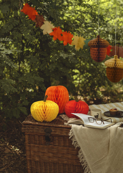 Honeycomb Pumpkins - Teminis.lt