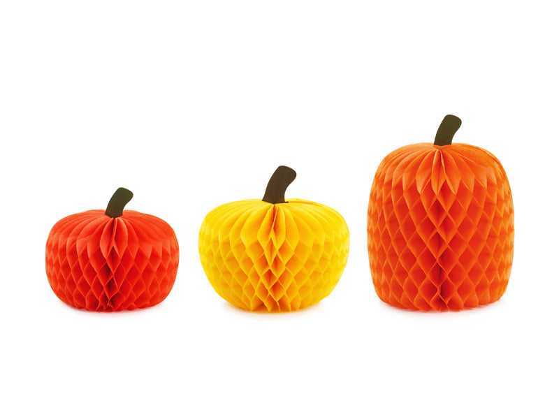 Honeycomb Pumpkins - Teminis.lt