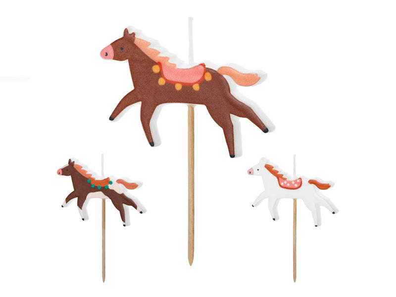 Horse Birthday Candles - Teminis.lt