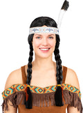 Indian Wig with Plaits for Women Teminis.lt