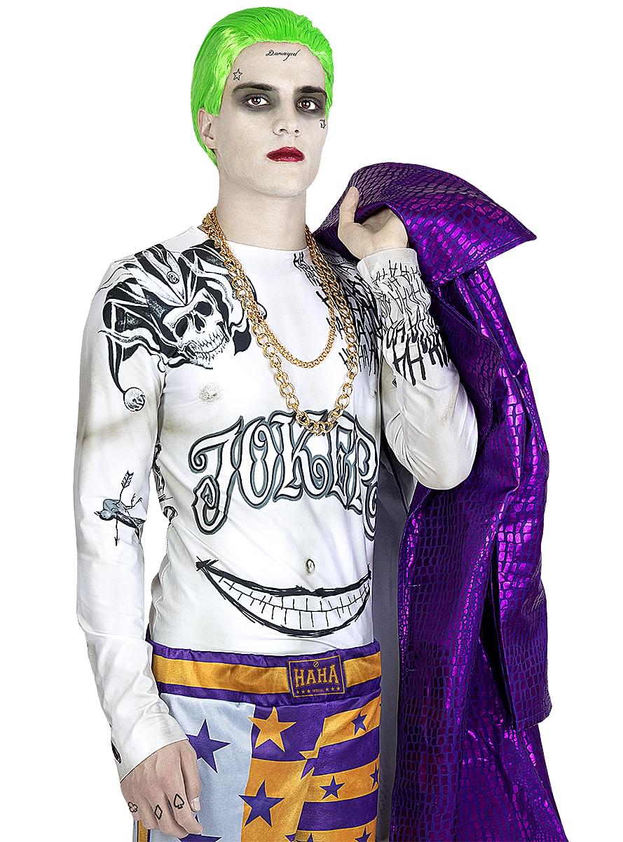 Joker Costume Kit – Suicide Squad T-Shirt & Coat Teminis.lt