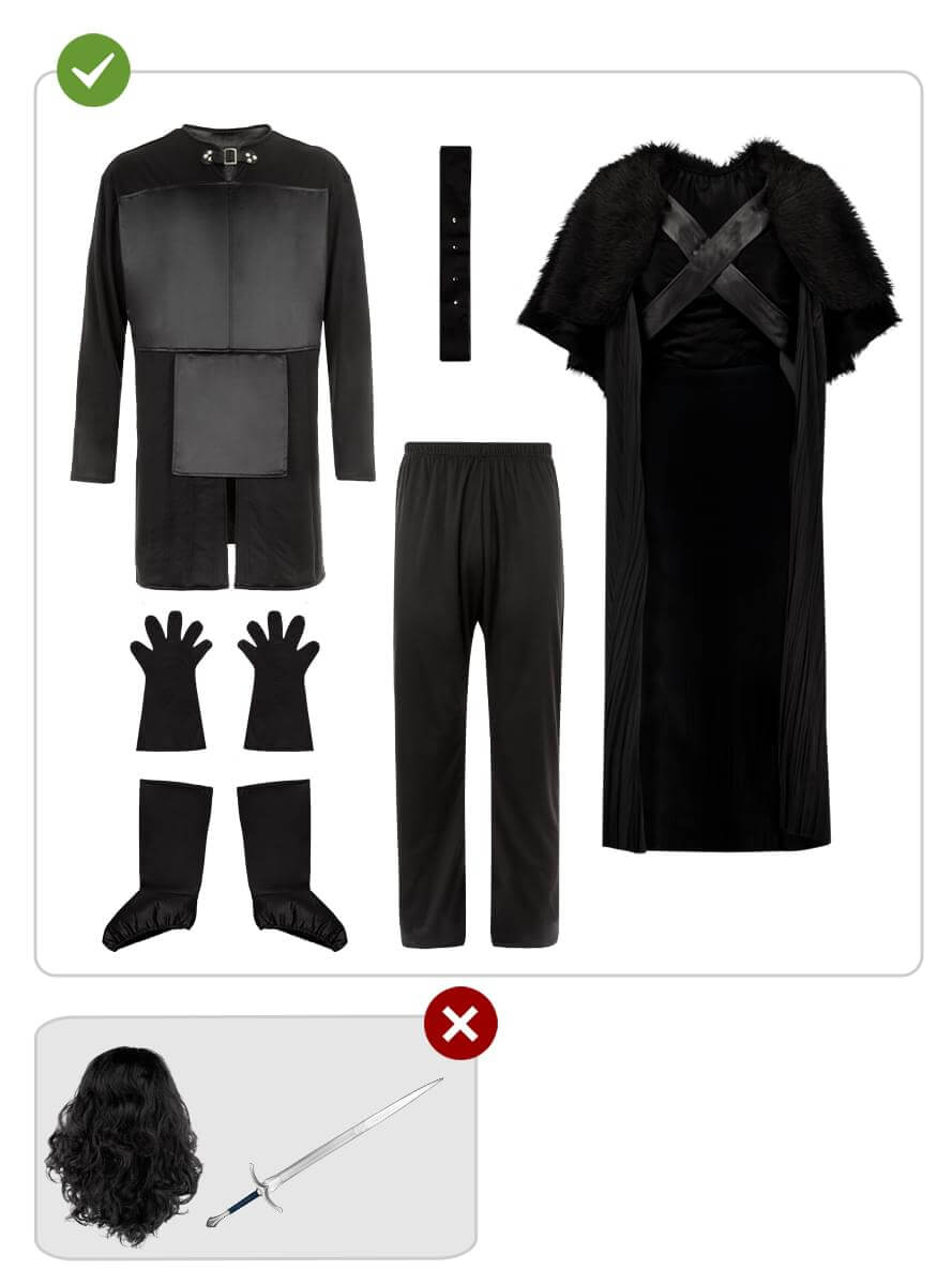 Jon Snow Costume - Authentic Game of Thrones Outfit Teminis.lt
