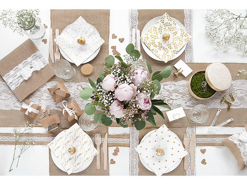 Jute table runner - Teminis.lt
