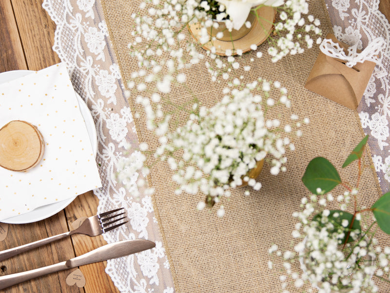 Jute table runner - Teminis.lt