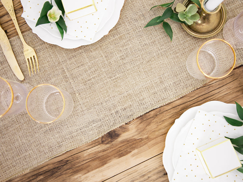 Jute table runner - Teminis.lt
