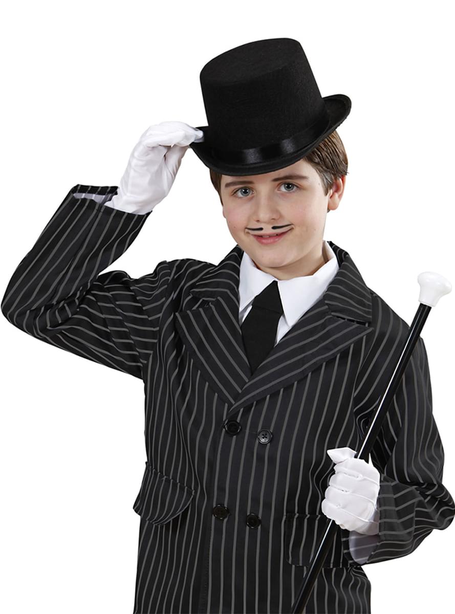 Kids's Black Felt Top Hat - Teminis.lt