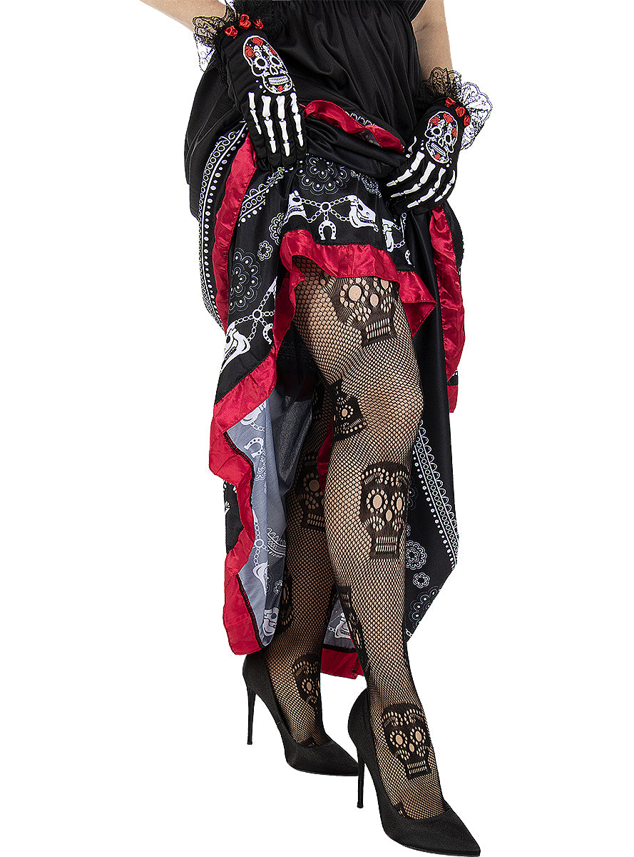 La Catrina Fishnet Tights for Women - Teminis.lt