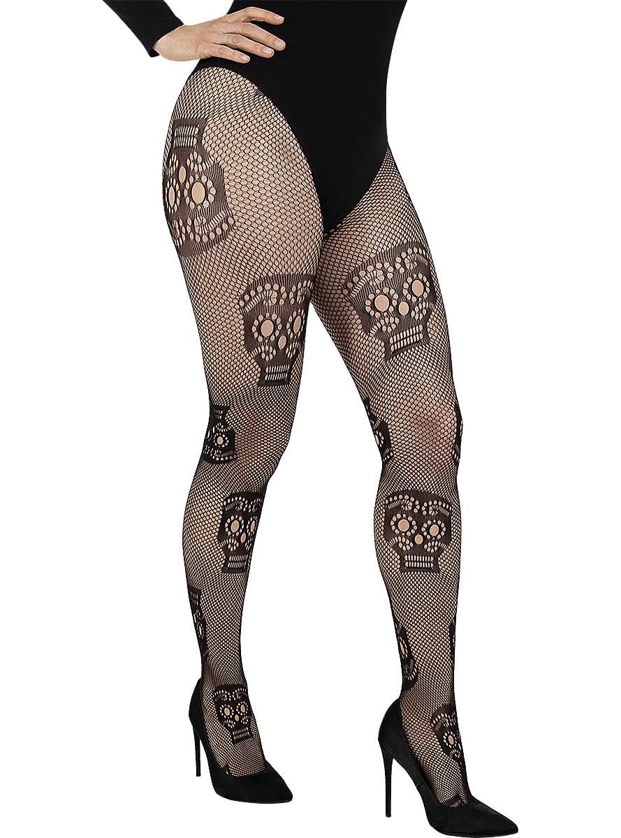 La Catrina Fishnet Tights for Women - Teminis.lt