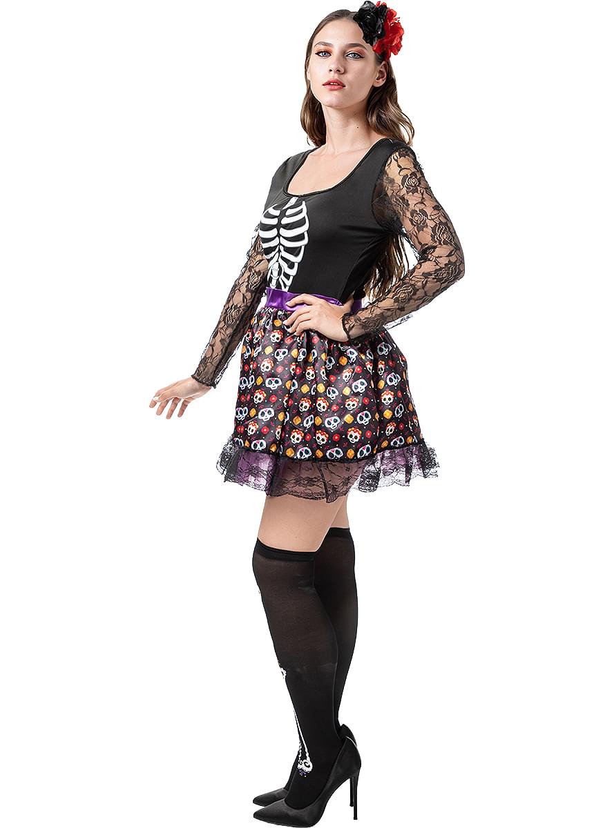La Catrina Skeleton Costume - Teminis.lt