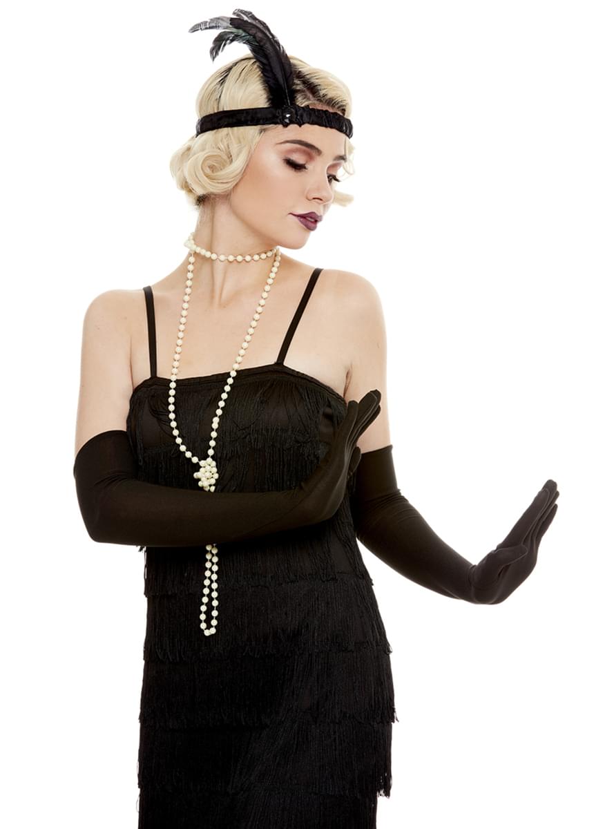 Elegant Long Black Gloves for Evening Wear Teminis.lt