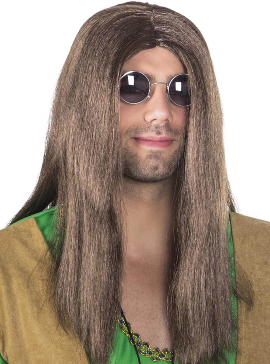 Long Hair Wig for men - 60's Hippie Style | Teminis.lt Teminis.lt