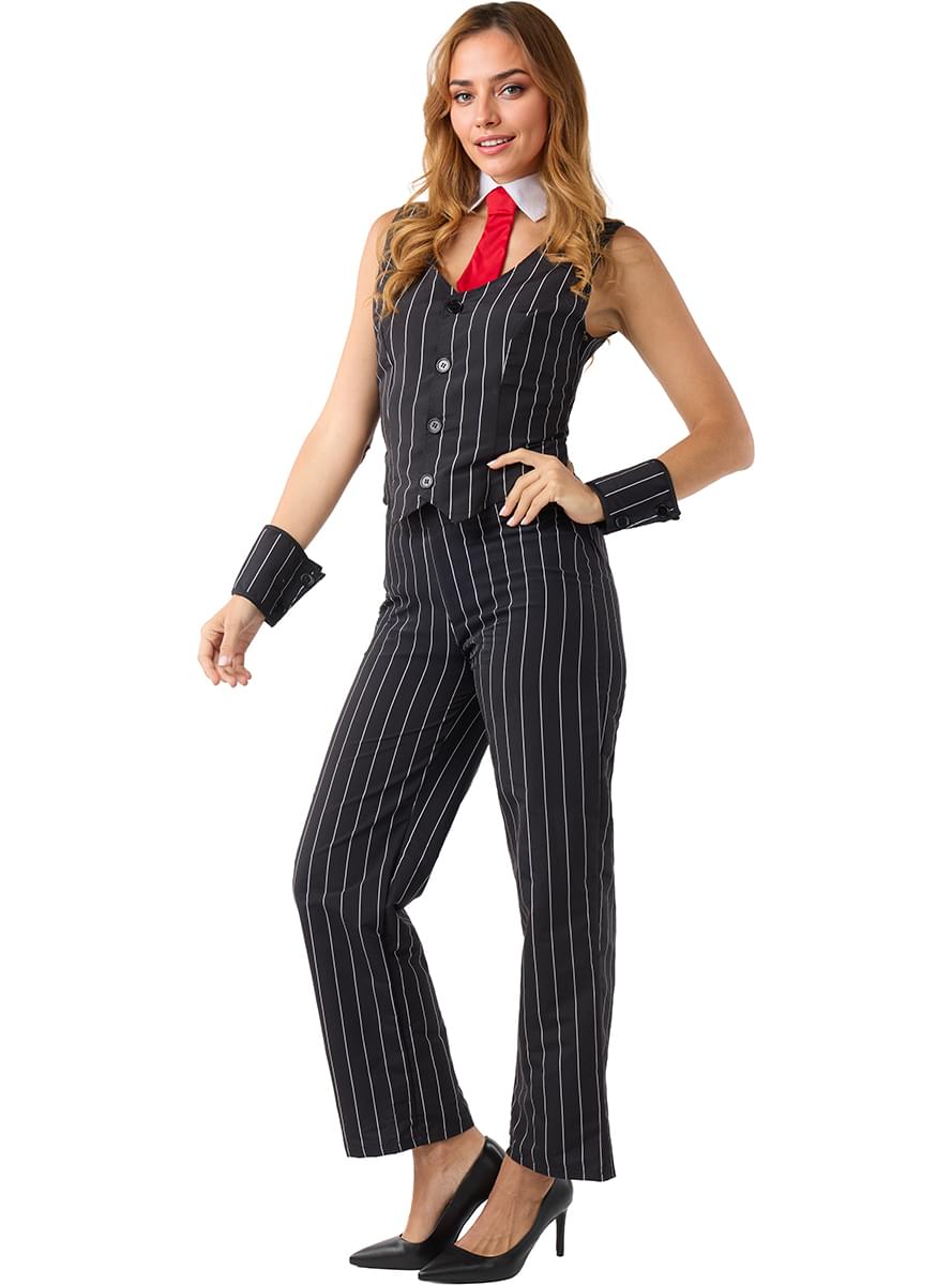Women's Mafia Gangster Costume - Chic & Bold Outfit Teminis.lt