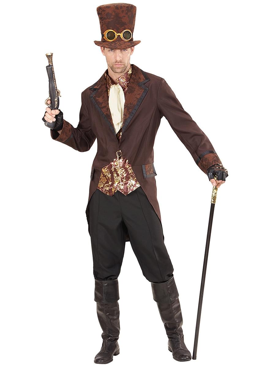 Men's Brown Steampunk Costume - Elegant & Stylish Teminis.lt