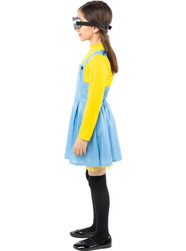 Minions Costume for Girls - Complete Dress, Glasses & Socks Set Teminis.lt