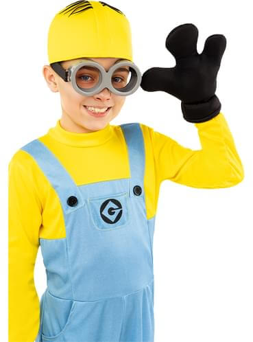 Minions Costume for Kids - Complete Jumpsuit, Hat & Glasses Set Teminis.lt