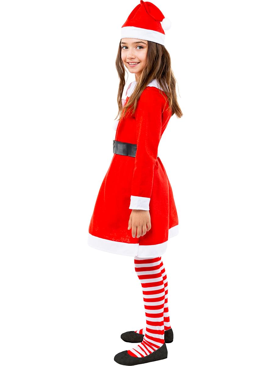 Festive Mrs. Claus Costume for Girls - Holiday Outfit Teminis.lt