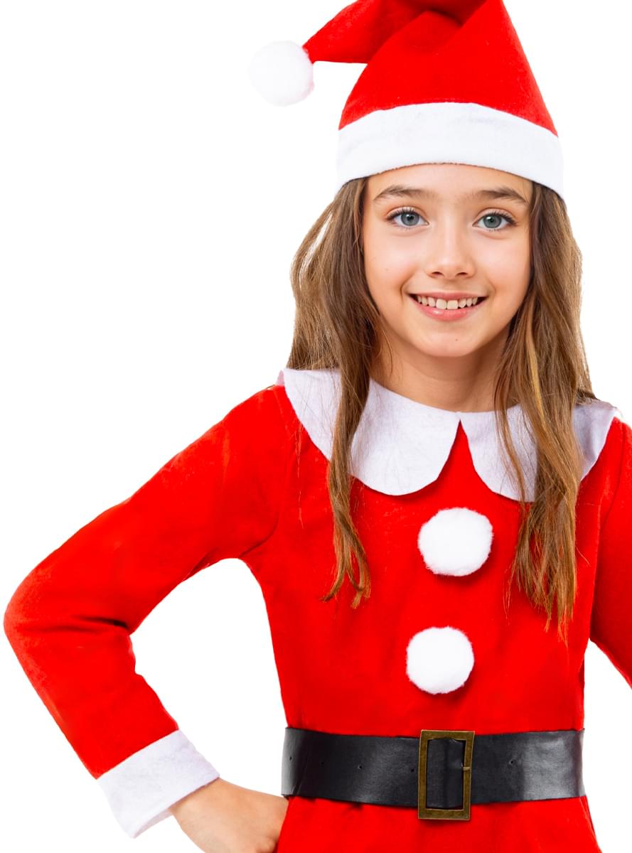 Festive Mrs. Claus Costume for Girls - Holiday Outfit Teminis.lt