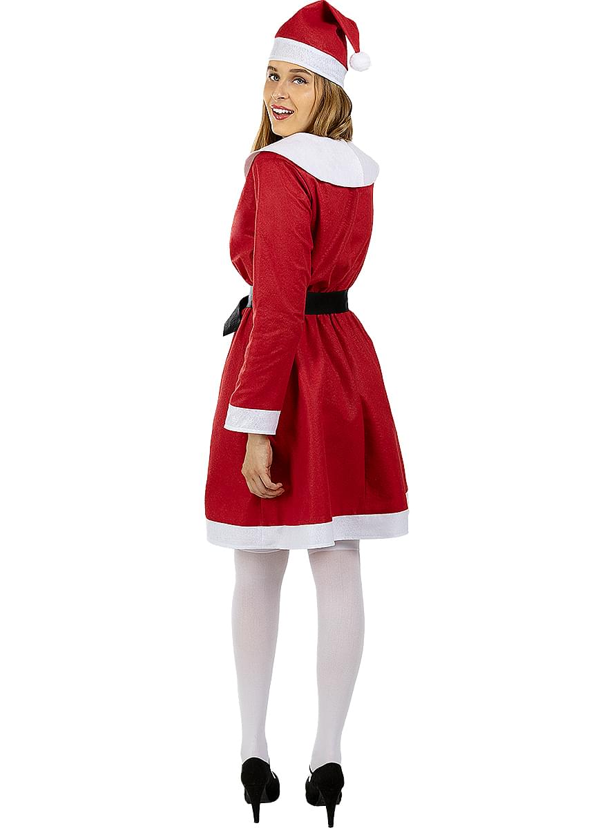 Festive Mrs. Claus Costume Dress for Women Teminis.lt