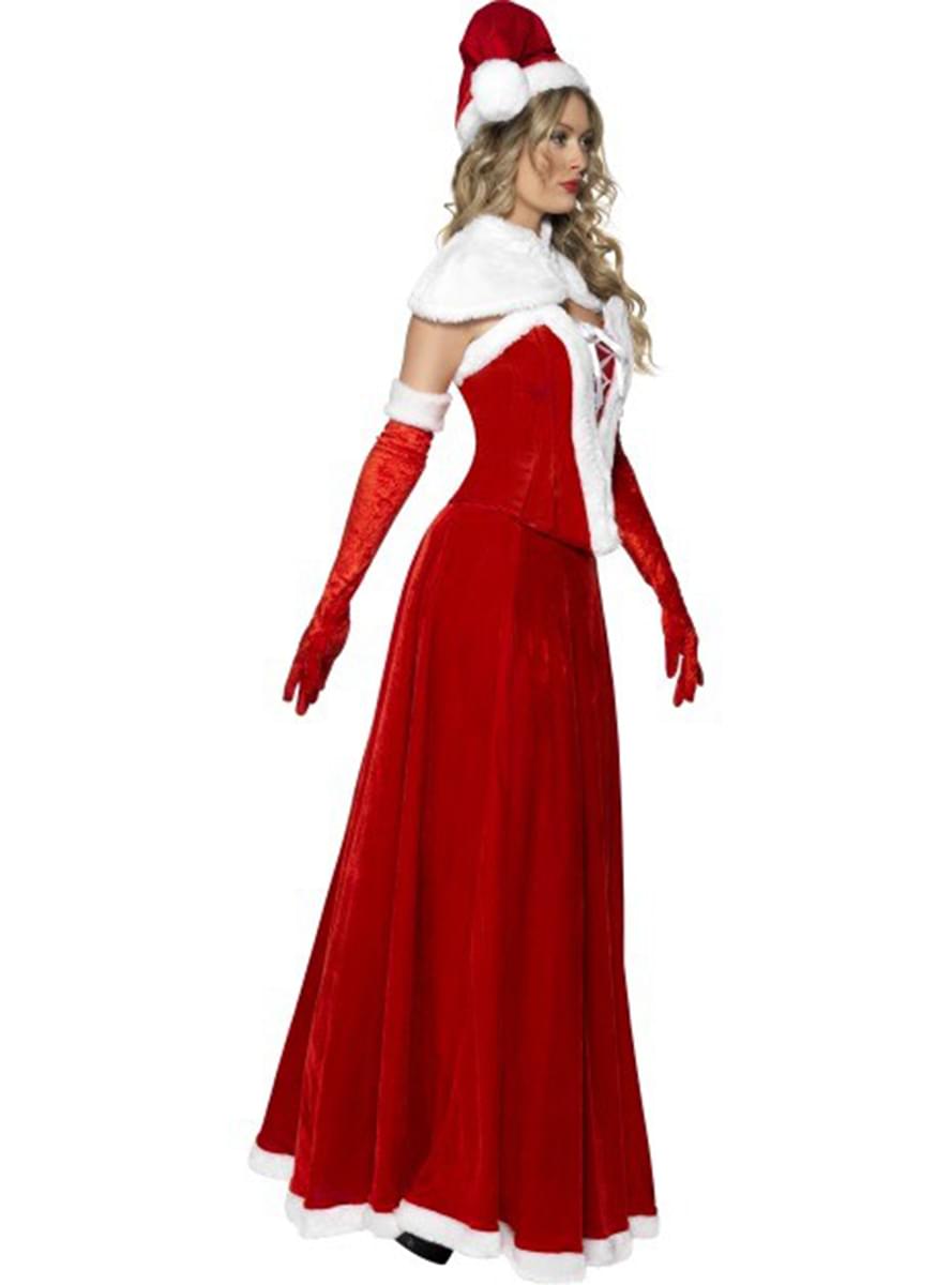 Elegant Mrs. Claus Adult Costume - Luxury Holiday Outfit Teminis.lt