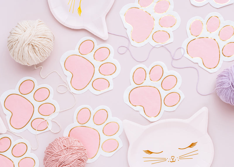 Napkins - Kitty Paws - Teminis.lt