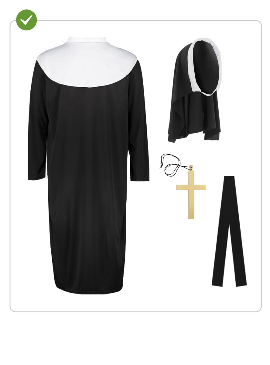 Nun Costume for Women - Themed Parties | Teminis.lt Teminis.lt