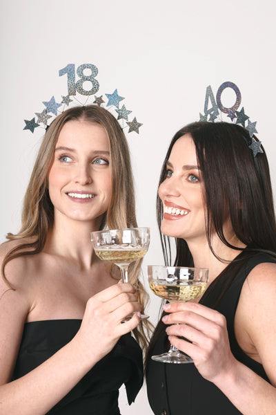 Galvos juosta su žvaigždutėmis 40, sidabrinė