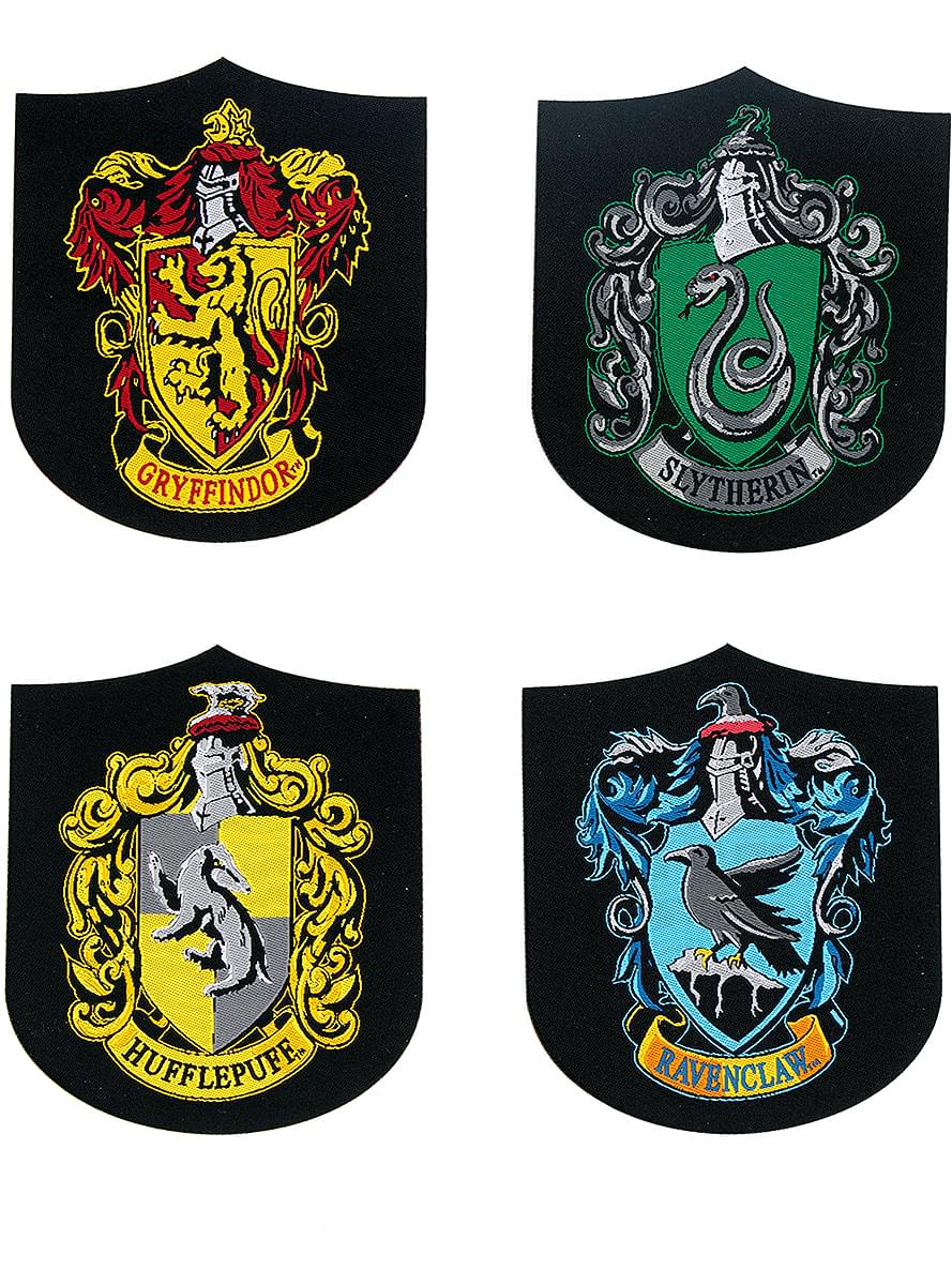 Set of 4 Harry Potter House Patches - Collectible Set Teminis.lt