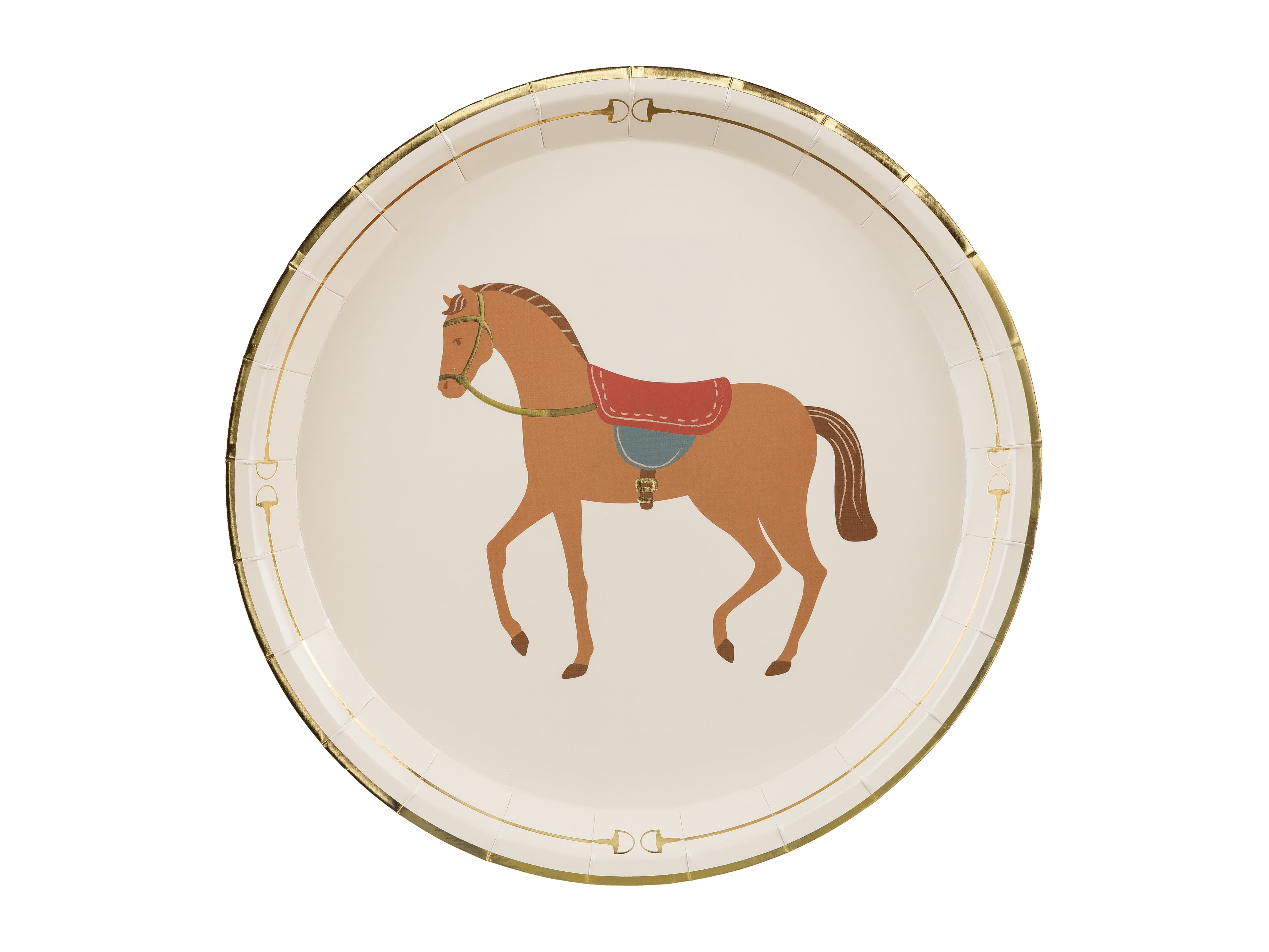 Paper Plates with Horse design - Teminis.lt