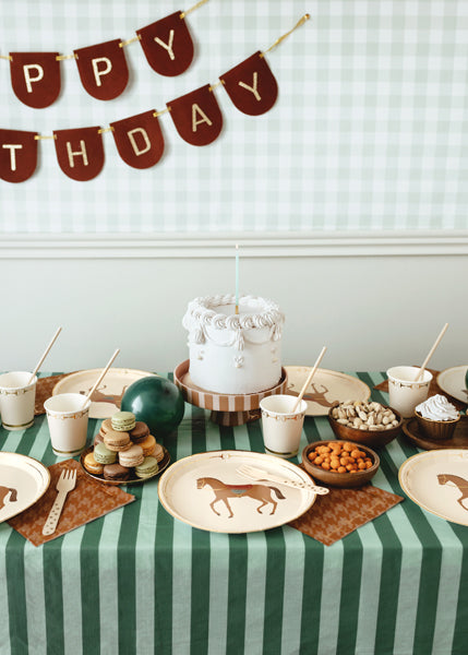 Paper Plates with Horse design - Teminis.lt
