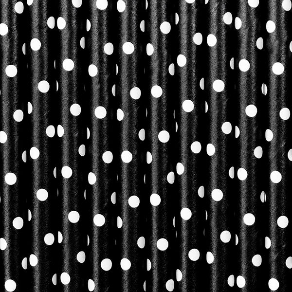 Paper Straws, black - Teminis.lt