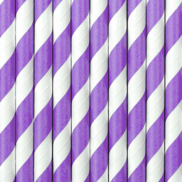 Paper Straws, lilac - Teminis.lt