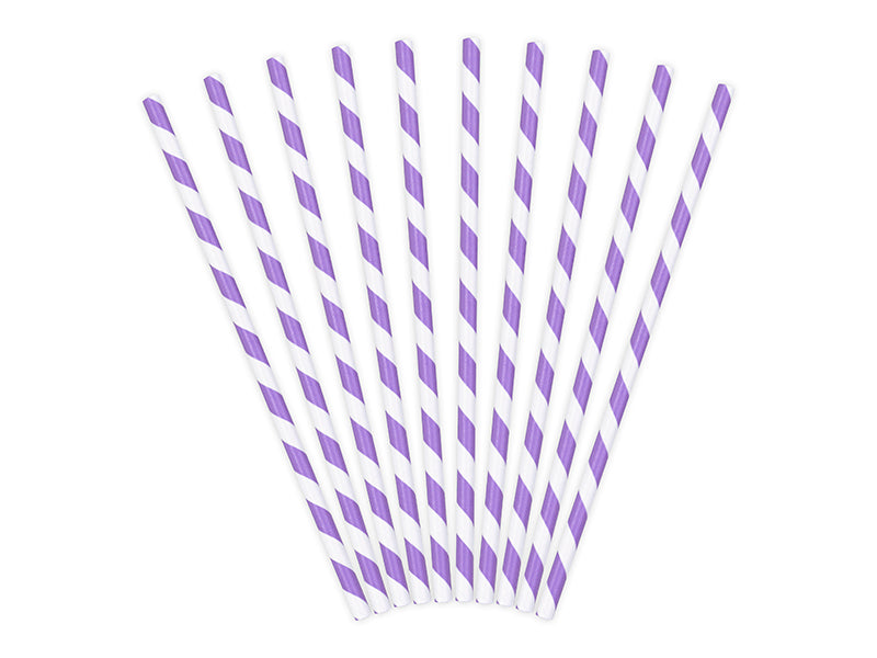 Paper Straws, lilac - Teminis.lt