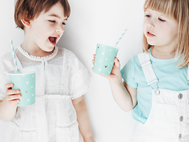 Paper Straws, sky-blue - Teminis.lt