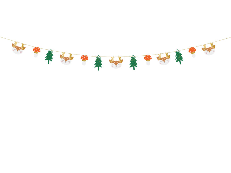 Paper garland Forest - Teminis.lt