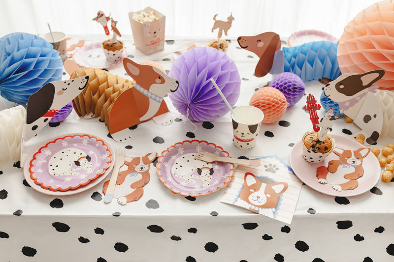 Paper honeycomb decorations Dogs - Teminis.lt